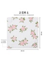 Babador Bandana Soft Bamboo Rosas Mami