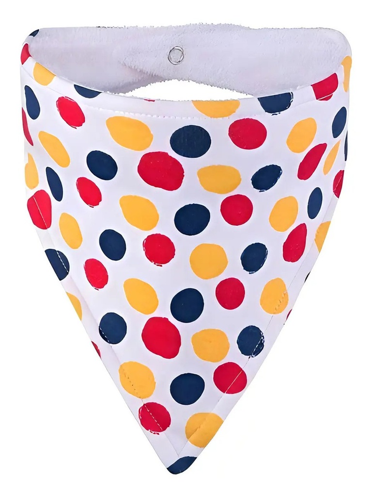 Kit 2 Babadores Bandana Bolinhas Pimpolho