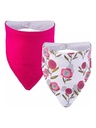 Kit 2 Babadores Bandana Flores Pimpolho