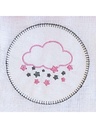 Kit 4 Fraldas de Ombro e Boca Nuvem Rosa Balu Baby