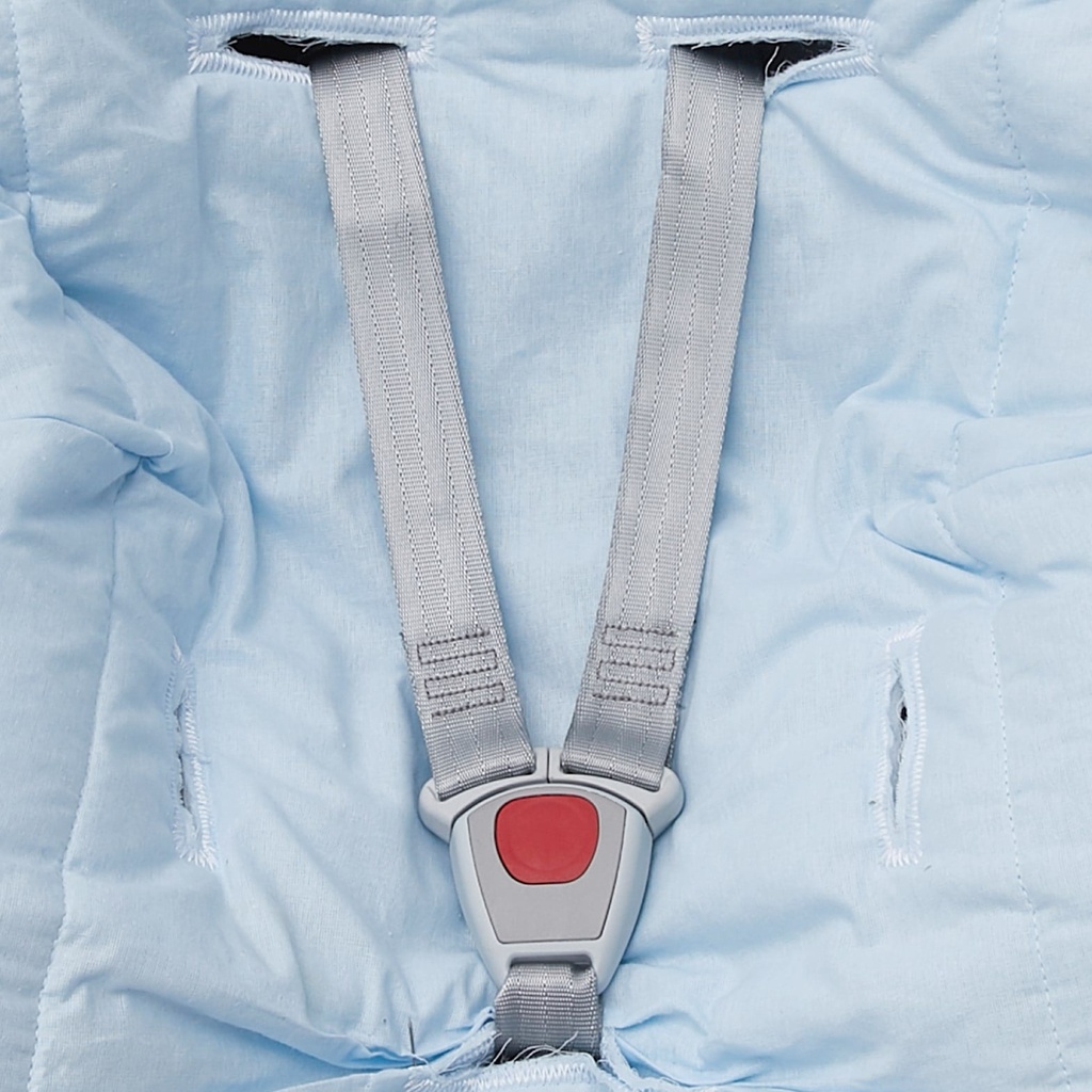 Capa de Bebê Conforto com Babado Azul