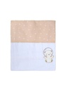 [50009] Manta Flanelada Bublim Petit Bordado Vira 79x80cm 2un 50009 Bublim (Bege)
