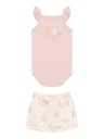 Conjunto Body de Alça com Babado e Shorts para Menina