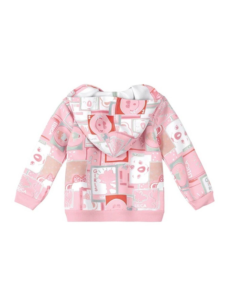 Conjunto Jaqueta com Capuz e Calça para Menina