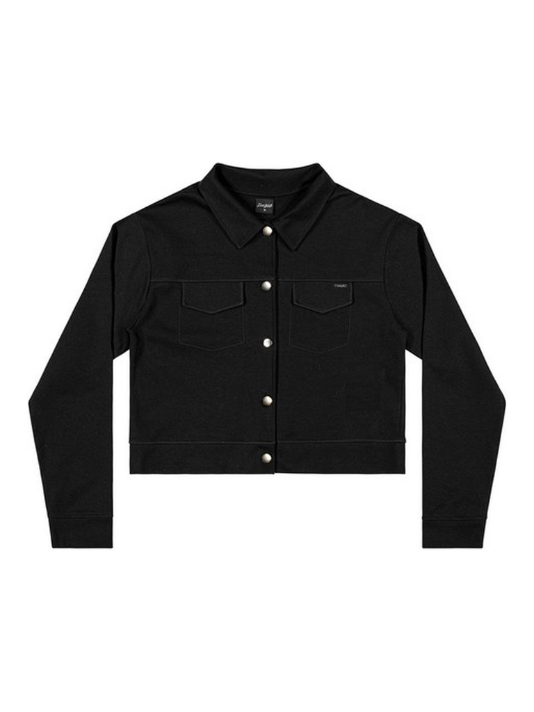 Casaco Cropped com Botões para Menina