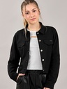 Casaco Cropped com Botões para Menina