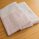 Fralda P/bebe Quadriculada Baby Joy Classicos Estampada/lisa C/vira e Bainha 65cmx67cm PCT c/02un //flechas Rosa 32103611 Baby Joy Rosa 1
