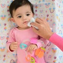 Pano de Boca Bublim Petit Estampado C/festone 34cmx40cm PCT c/03un //arco Iris Rosa 58032466 Baby Joy Rosa 3