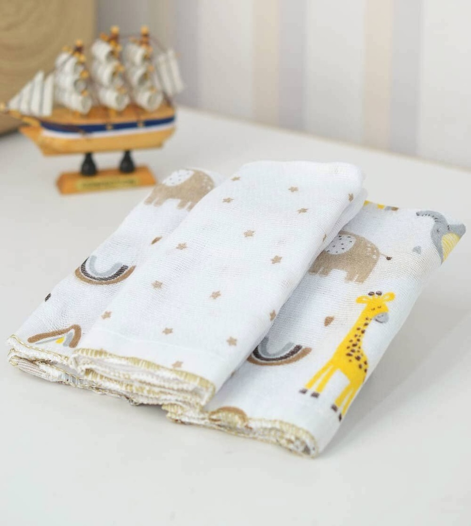 Pano de Boca Petit Girafa Creme 58032468 Bublim Creme 1