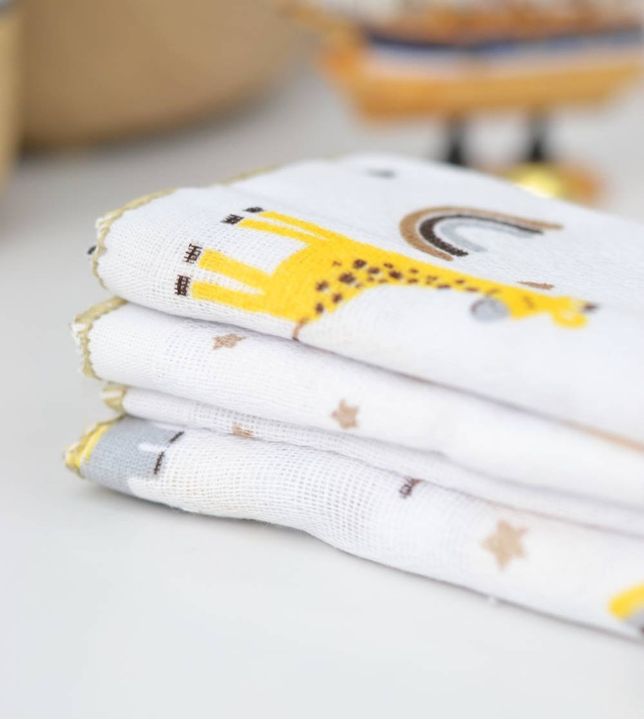 Pano de Boca Petit Girafa Creme 58032468 Bublim Creme 3