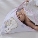 Toalhao C Capuz Baby Joy Coelha 76077553 Baby Joy Bege 1