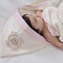 Toalha Soft C/capuz de Canto Bordado Baby Joy Essencia Lisa C/vira e Renda 80cmx80cm PCT c/01un //ursa Rosa 76130667 Baby Joy Rosa 1