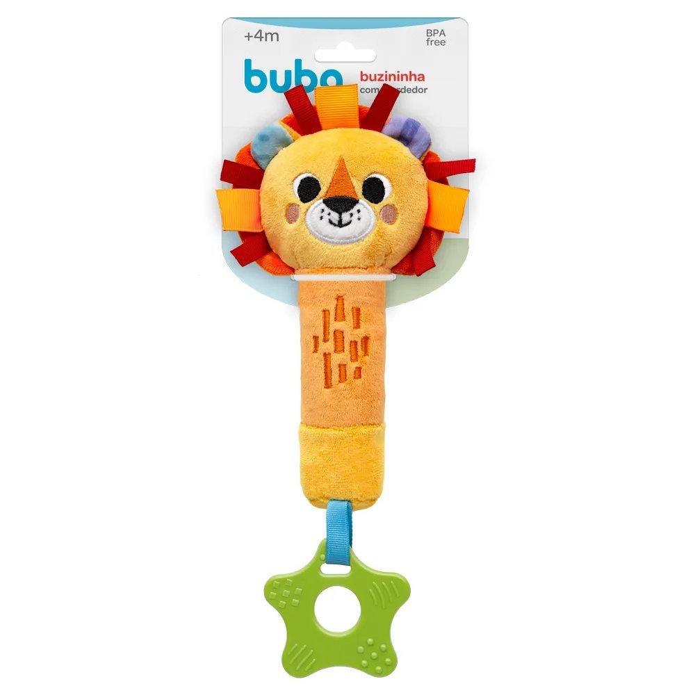 Buzininha com Mordedor Buba Zoo Leao 16133 Buba Amarelo 3