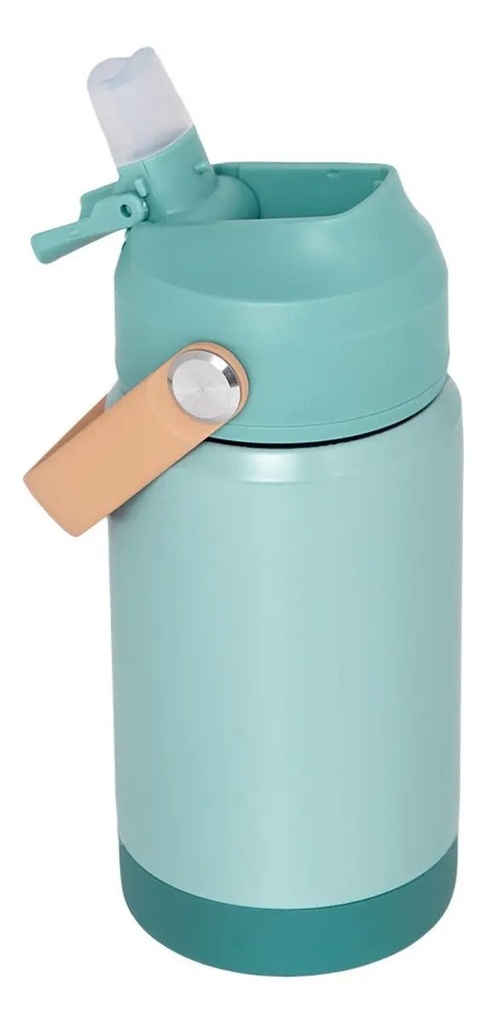 Garrafa Térmica Infantil 360ml Canudo Buba Verde (4)