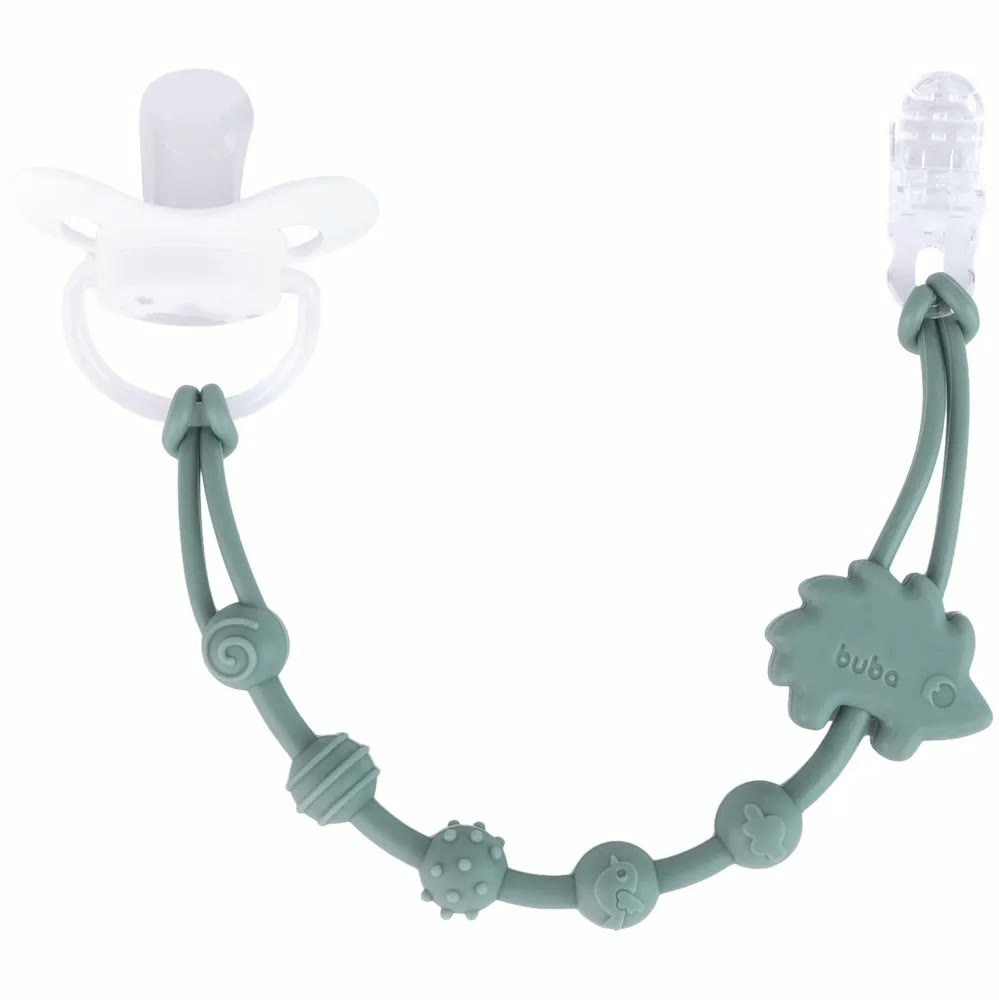 Prendedor de Chupeta em Silicone Cloudy Porco-Espinho Buba 1