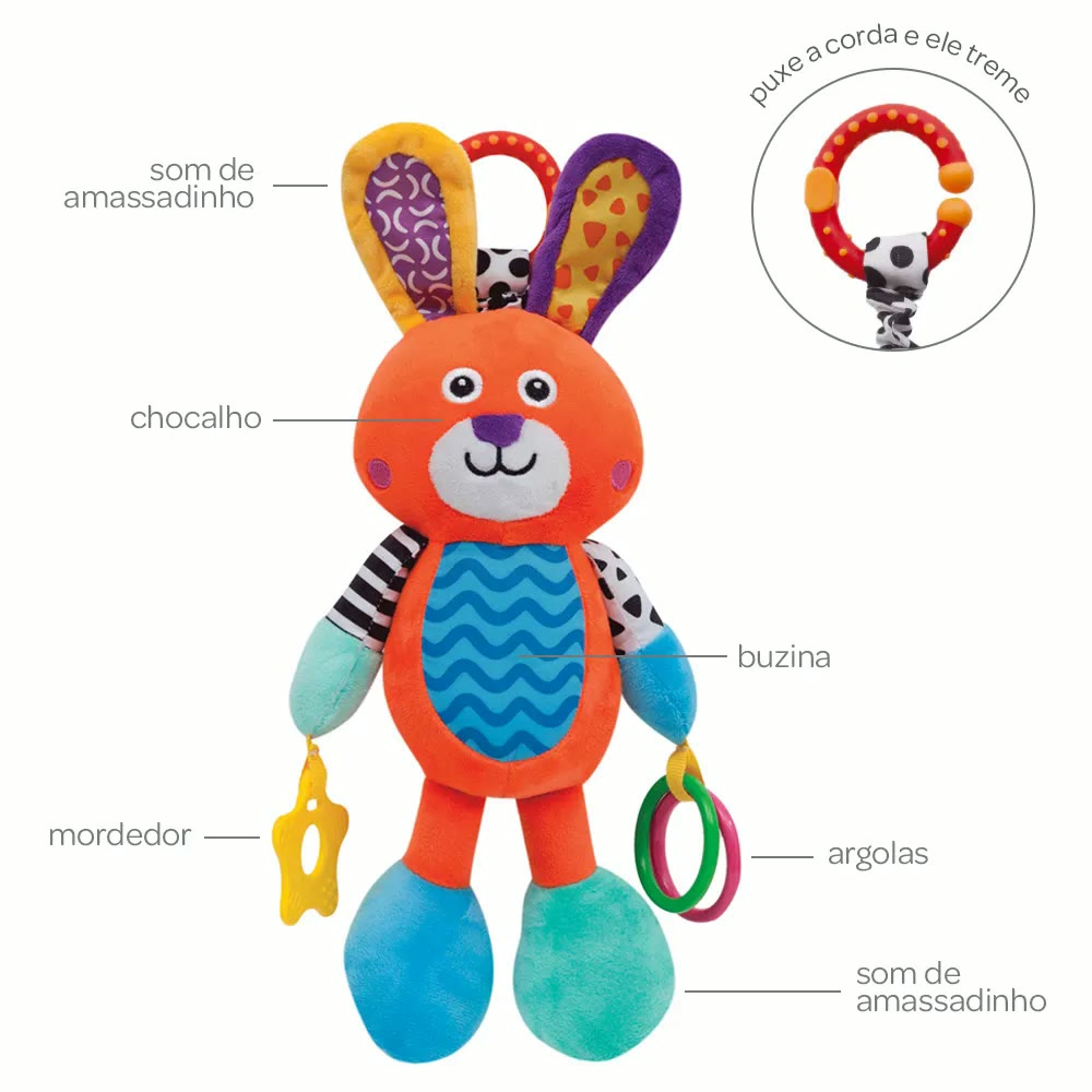 Mobile Coelhinho Treme Treme 9804 09804 Buba 1