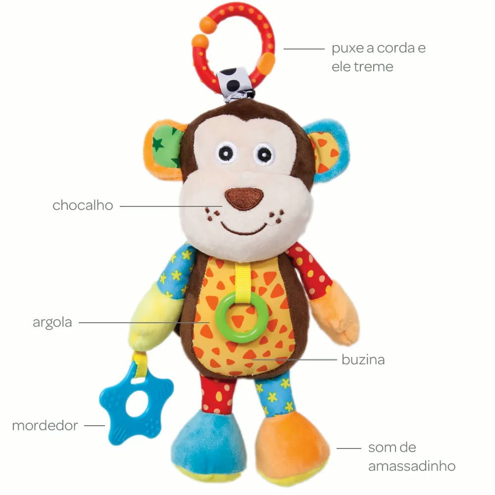 Macaquinho Treme-treme Atividades 5906 Buba 2