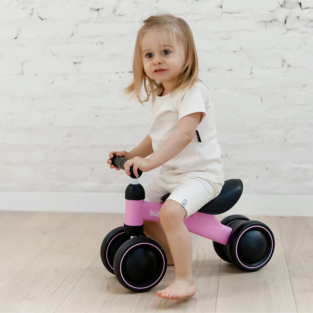 Bicicleta de Equilibrio 4 Rodas Rosa Buba 3