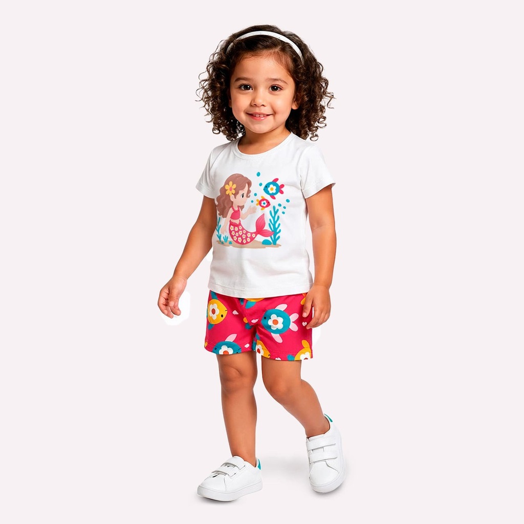 Conjunto Mini Feminino Kyly 1001781 Rosa 3