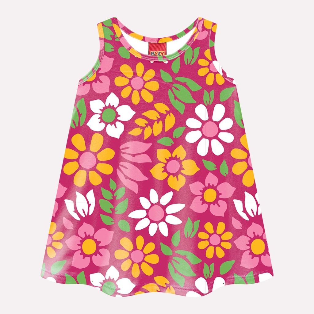 Vestido Infantil Feminino Kyly 1001801 Rosa 1