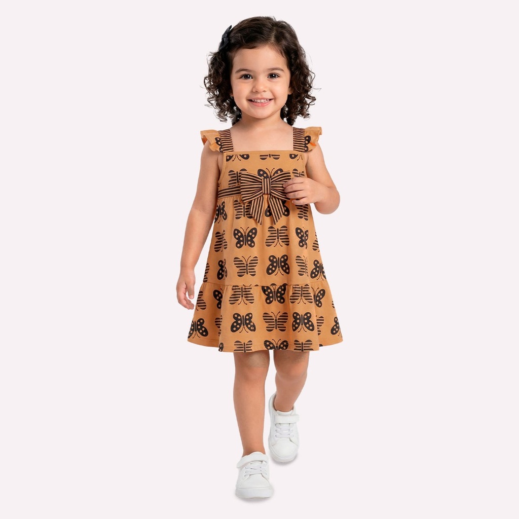 Vestido Infantil Feminino Kyly 1001810 Rosa 1