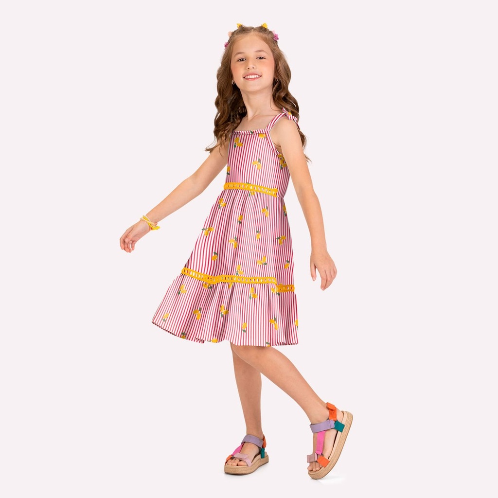 Vestido Juvenil Feminino Kyly 1002000 Marinho 1