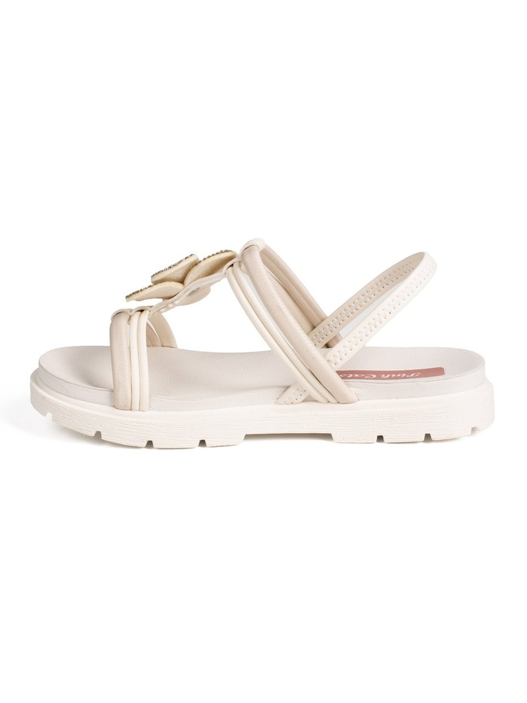 Sandália Flatform Pink Cats com Flor para Menina 2