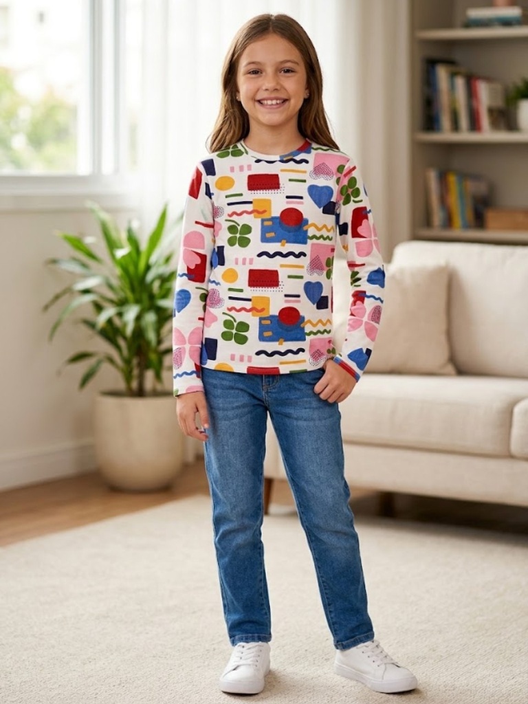 Blusa Lilica Ripilica para Menina (Colorido)