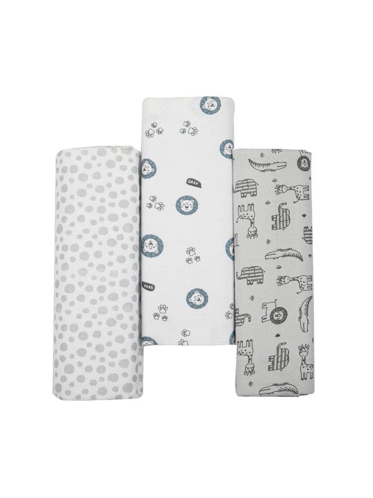 Kit c/3 Cueiro Fem Flanelado Compose Tulipa 4204 Papi