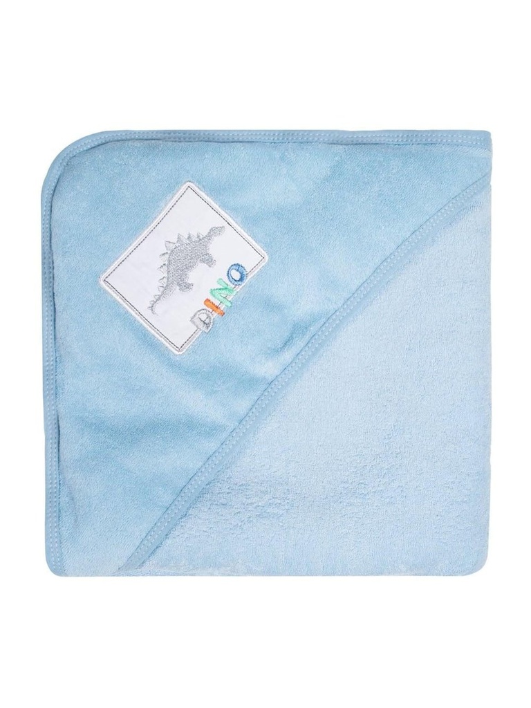 Toalha Masc Inf C/ Capuz de Canto 80cm X 80cm Dinossauro 3825177301 Papi