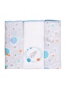 Kit c/3 Fraldas Masc 70cm X 70cm Planetas 3817177401 Papi