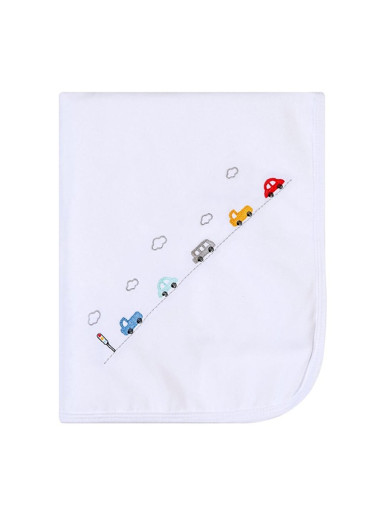 Manta Suedine Bordados Papi Forrada Malha 100x80cm 1un 4939399901 Papi
