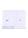 Toalha Fralda Bordados Papi 110x70cm 2un 4930399901 Papi