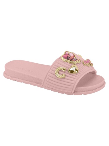 Sandália Slide com Pingentes para Menina