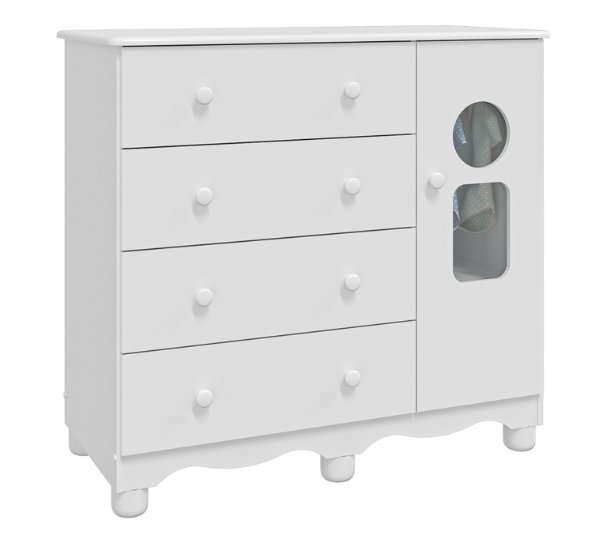 Cômoda Tedy 1 Porta Peroba 9944