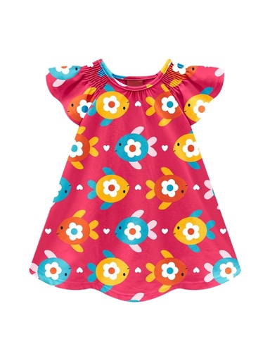 Vestido Estampa de Peixes