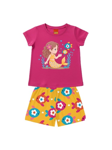 Conjunto Sereia Fundo do Mar para Menina