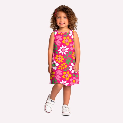 Vestido Estampa de Flores