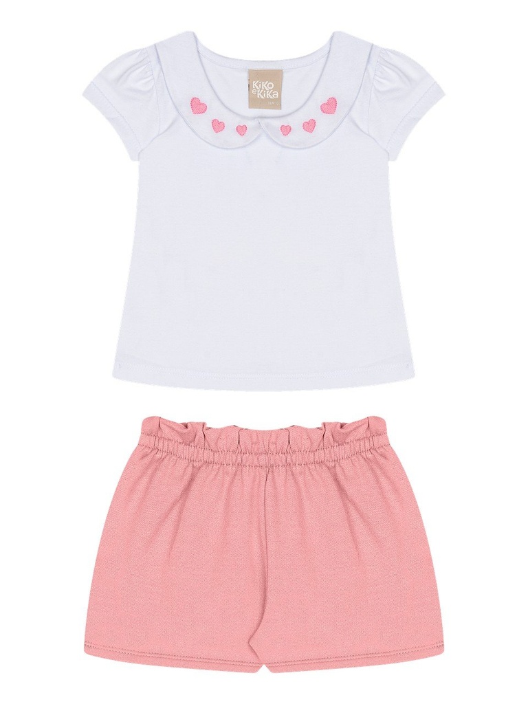 Conjunto Blusa e Shorts Bebê Feminino Kiko Baby 15417