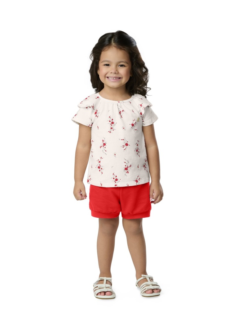 Conjunto Blusa e Shorts Mini Feminino Kiko e Kika 15426