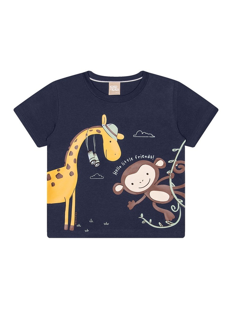 Camiseta Manga Curta Mini Masculino Kiko e Kika 15487