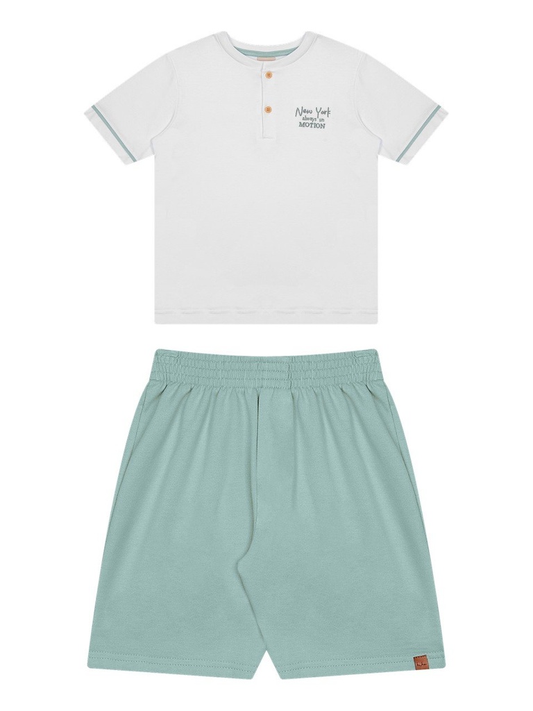Conjunto Camiseta e Bermuda Juvenil Masculino Kiko e Kika 15503