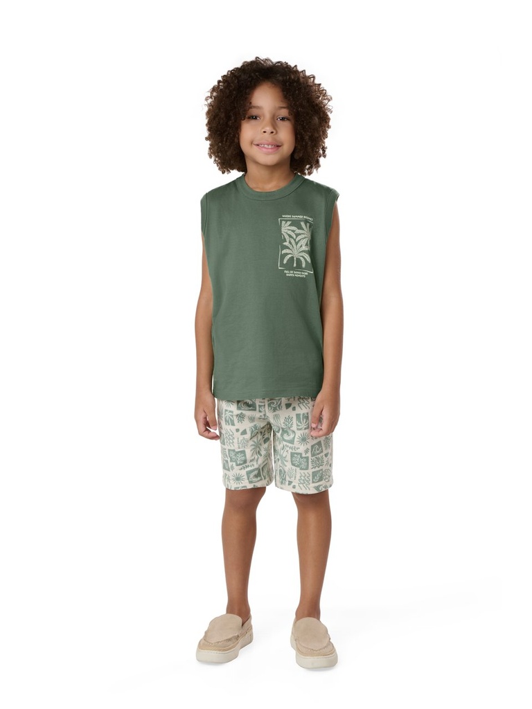 Conjunto Regata e Bermuda Juvenil Masculino Kiko e Kika 15511