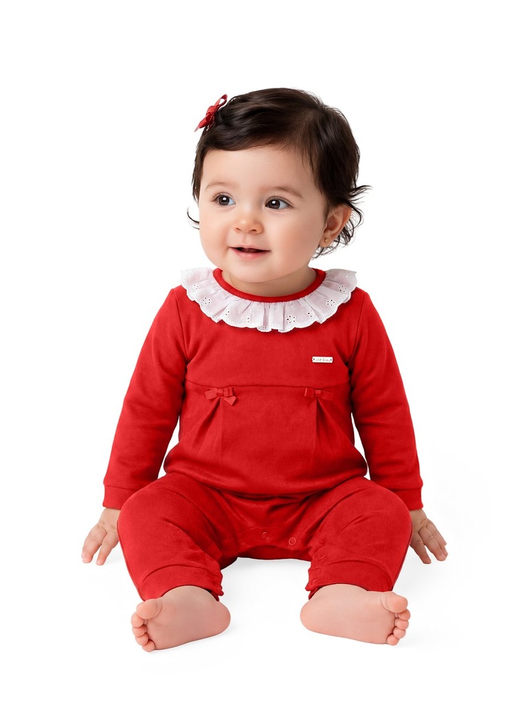 Macacão Manga Longa Bebê Unissex Kiko Baby 15620