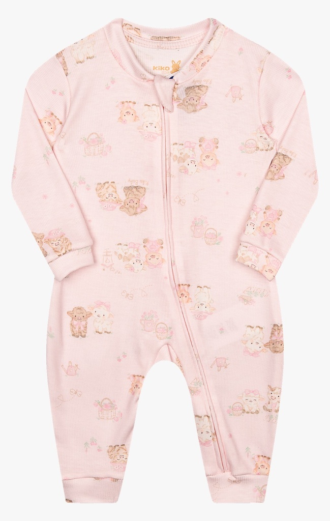 Macacão Manga Longa Bebê Feminino Kiko Baby 15673