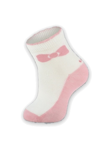 Meia Bebê com Lacinho para Menina Off White