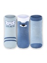 Kit 3 Meias Bebê Unissex Lupo 02000-789