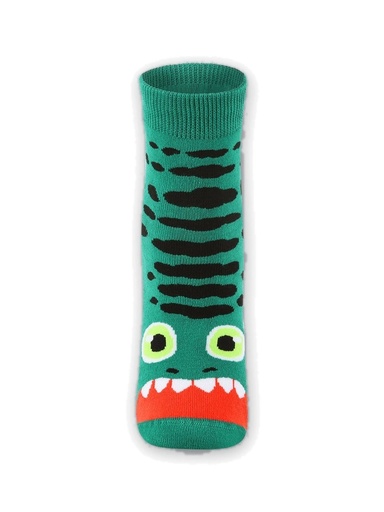 Meia Antiderrapante com Bichinho Verde