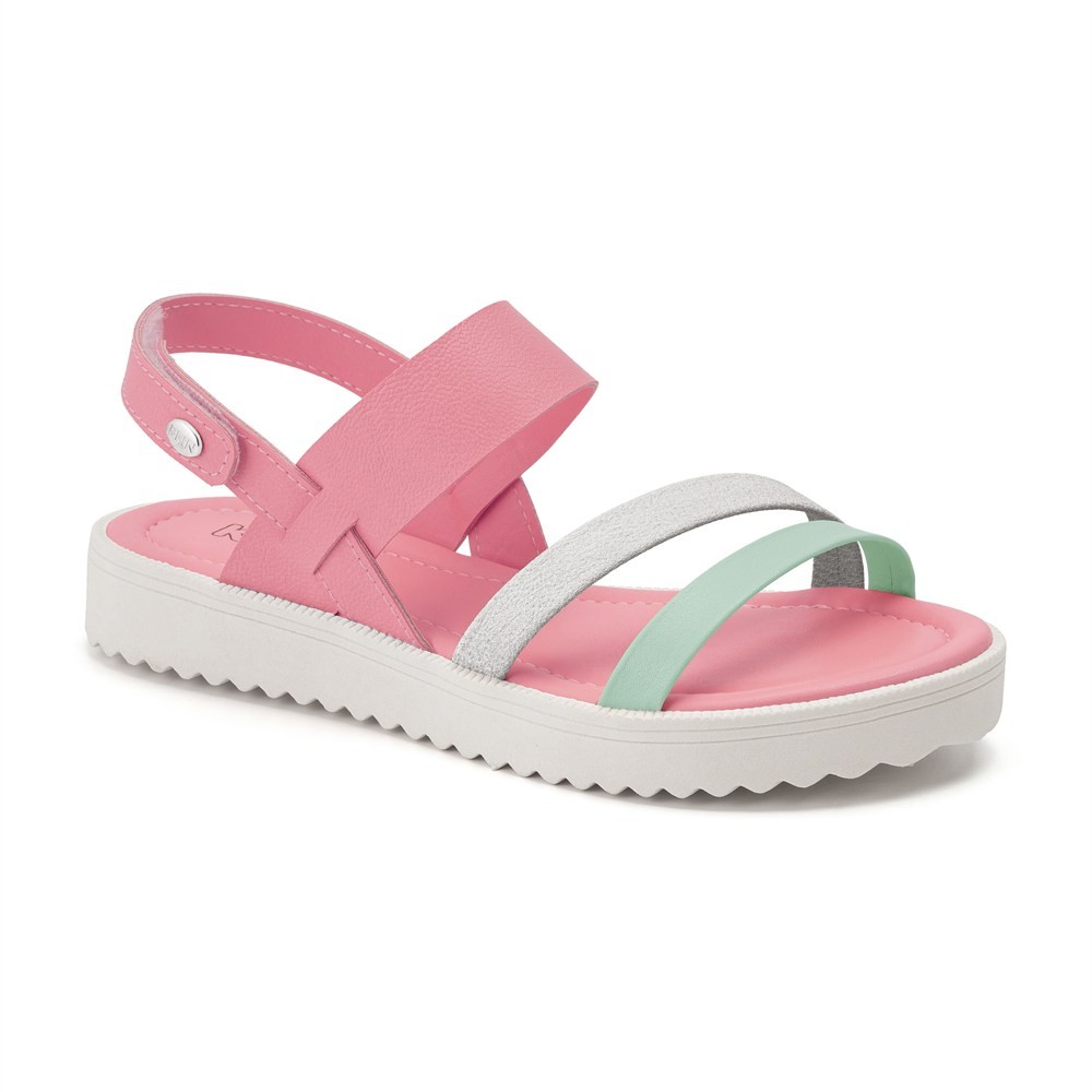 Sandália Lola - 420 Rosa Doce/azul Acqua/prata 793554 420032000 Klin Klin