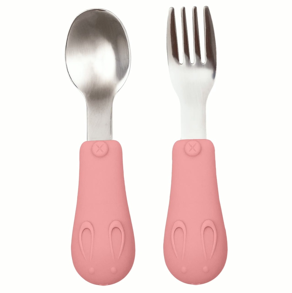 Kit Talheres Silicone e Aço Inox Buba